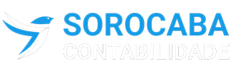 Logo da Sorocaba Contabilidade, tem um passaro estilizado à esquerda e o nome da empresa à direita